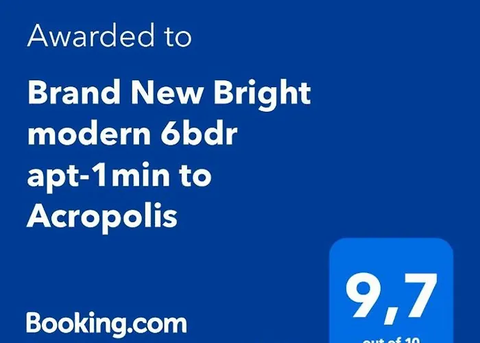 Brand New Bright Modern 6Bdr Apt-1Min To Acropolis