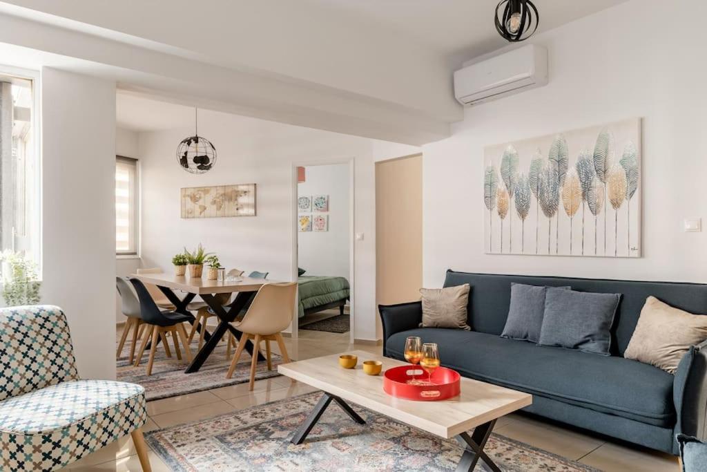Apartment Brand New Bright Modern 6bdr Apt-1min To Acropolis *